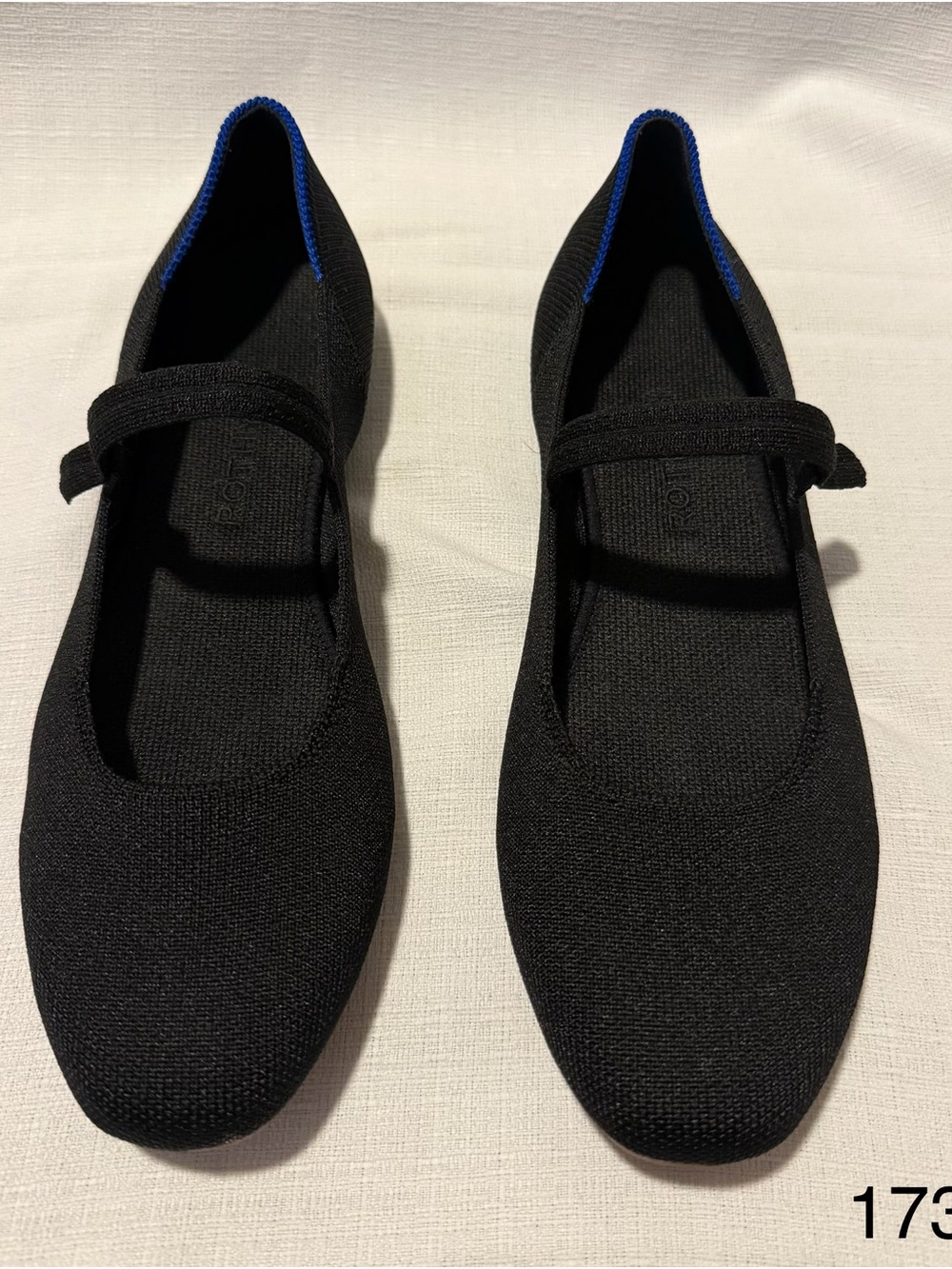 Rothy's the square Mary Jane washable Black Flats Insole Stitching 9 office boho